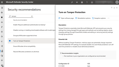 Enable tamper protection in Threat & Vulnerability Management to increase  your security posture - Microsoft Community Hub