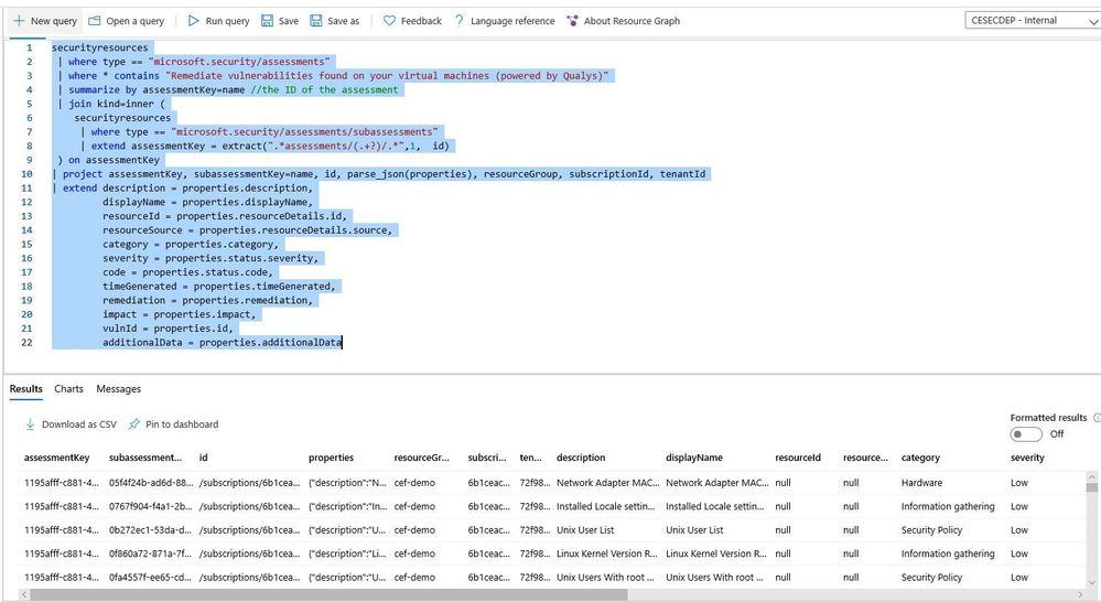 Exporting Vulnerability Assessment Results in Microsoft Defender for Cloud  - Microsoft Community Hub
