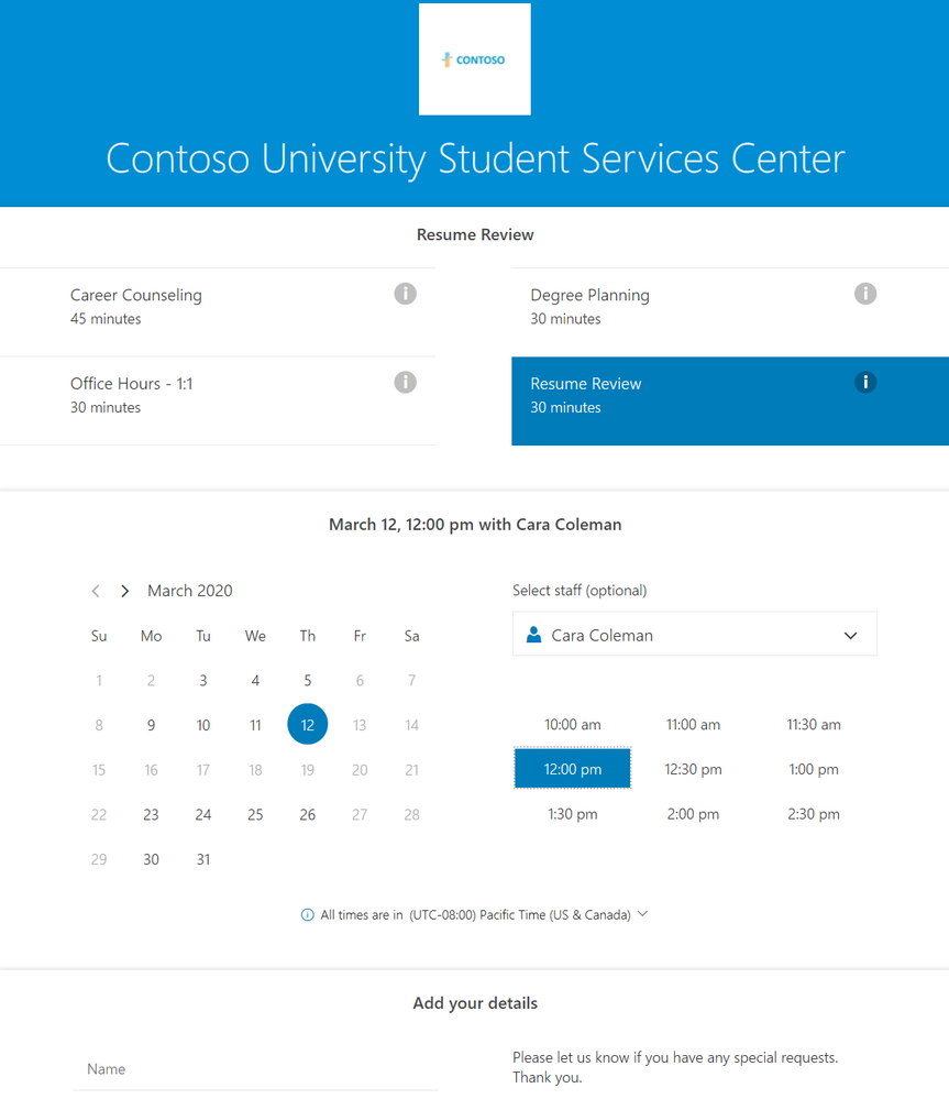 Publish a Bookings page so attendees can book the appointment they want when it works for them