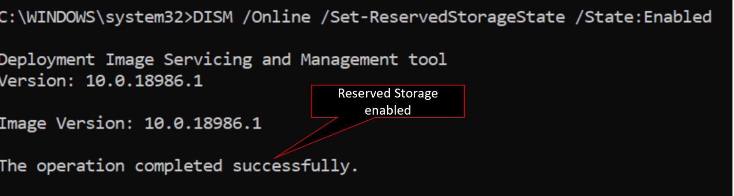 Managing reserved storage in Windows 10 environments - Microsoft Tech  Community