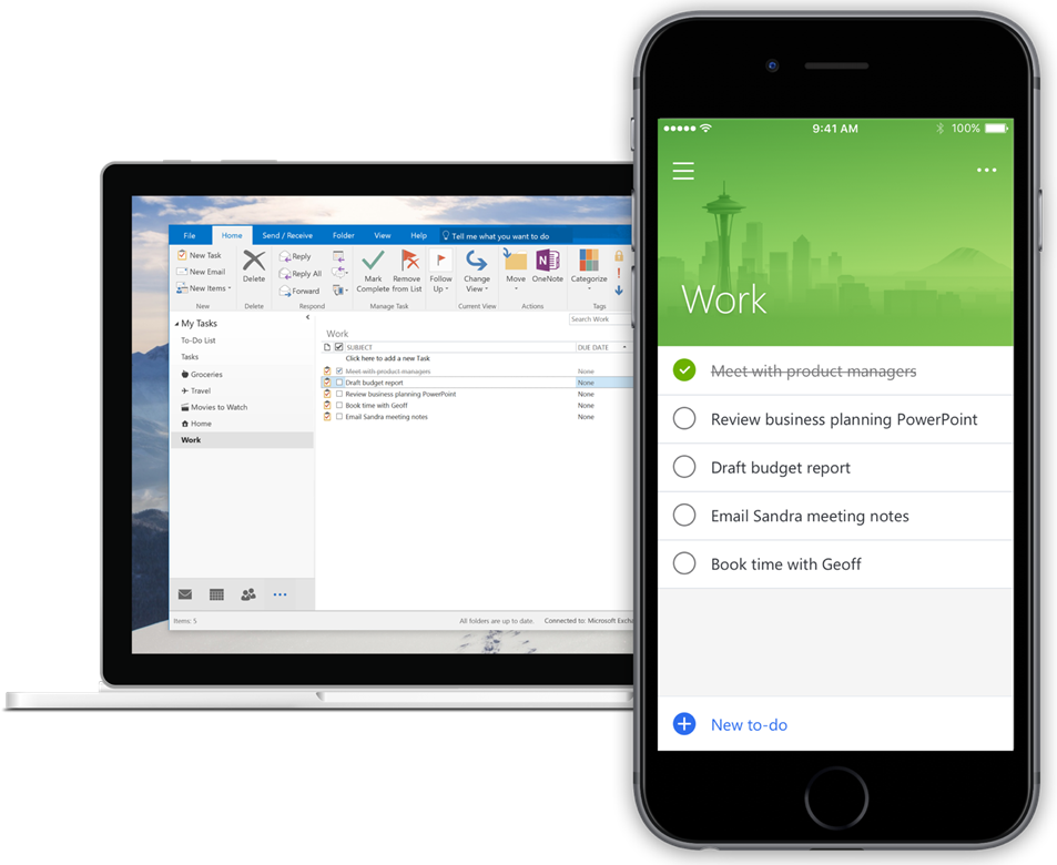 Sync with Outlook Tasks