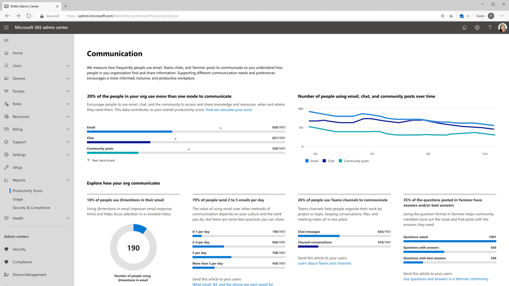 Communication page