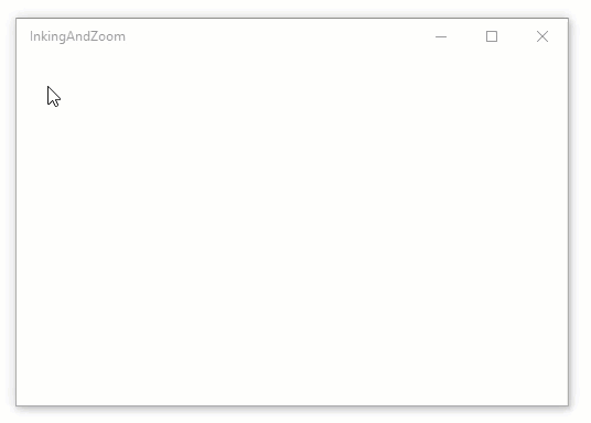 Zoom limitations in a UWP Window displaying a InkCanvas