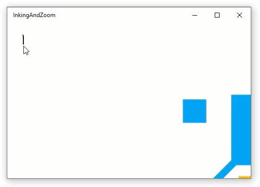 Zoom full interactions in a UWP Window displaying a InkCanvas