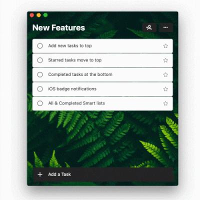 New features in To Do