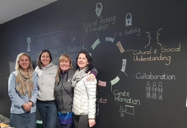 The Digital Literacy Project Team (left to right) – Michelle Lategan (Learning and Development), Helen Behm (HR Manager), Tracy van der Schyff (Microsoft MVP) and Christine Thomas (ICT Business Analyst / Project Manager)
