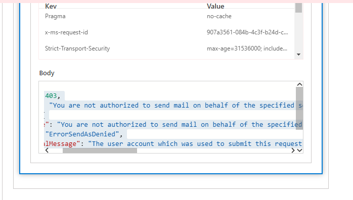 You are not authorized to send mail on behalf of the specified sending -  Microsoft Community Hub
