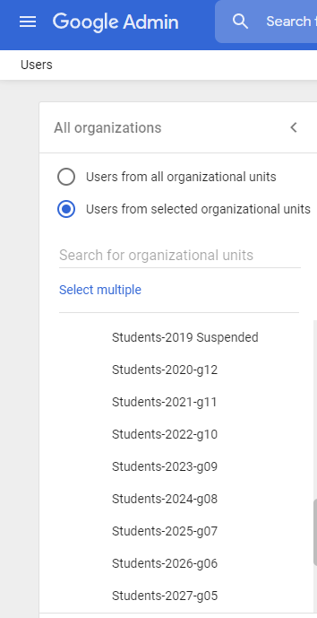 No Organizational Units? Can't auto-assign or sort by groups? - Microsoft  Community Hub