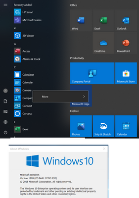 start menu xml through AutoPilot, no option to Pin To Start for any apps -  Microsoft Community Hub