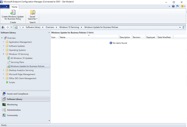 Windows Update for Business policies in Microsoft Endpoint Configuration Manager