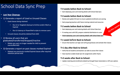 July 13th Back To School Event Re-cap School Data Sync (SDS