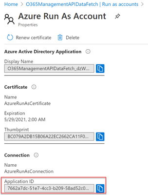 Figure 31: Copy the Application ID