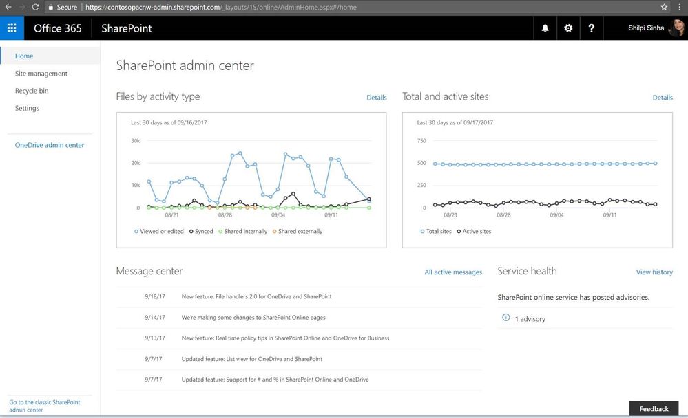 Manage SharePoint more effectively with the new SharePoint admin center