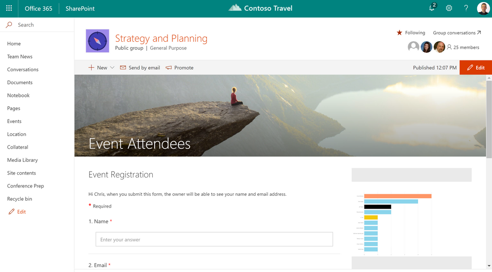Microsoft Forms and Power BI on SharePoint