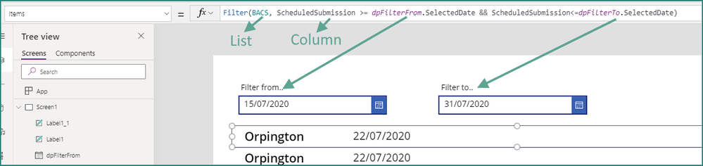 date range filter in sharepoint list - Microsoft Community Hub