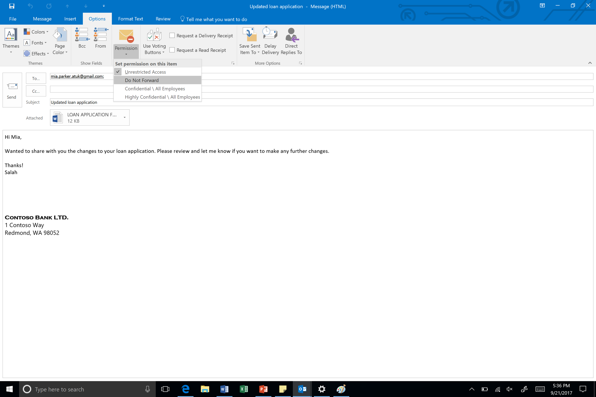 Microsoft Encrypted Restricted Permission Messages Deliver Phishing