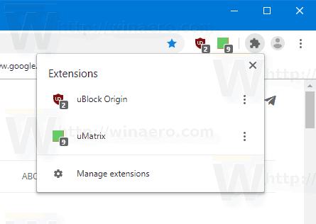 Chrome-Extension-menu