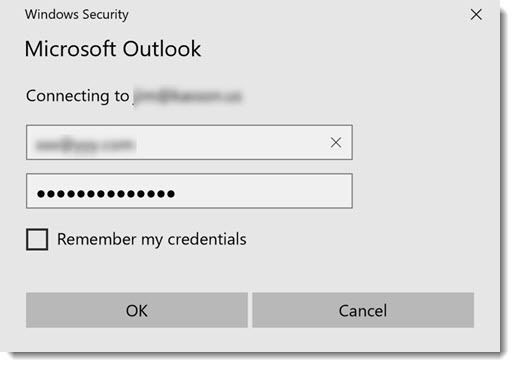 Outlook Basic Authentication Prompt