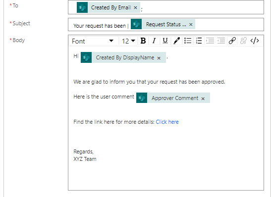 MS Flow - Email Template HTML breaking after adding ItemUrl in href -  Microsoft Community Hub