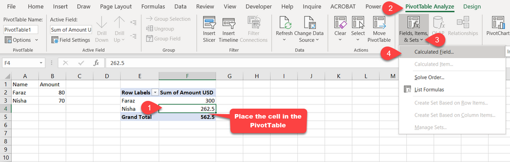 Calculated field in Excel Online/Excel for Web - Microsoft Tech Community