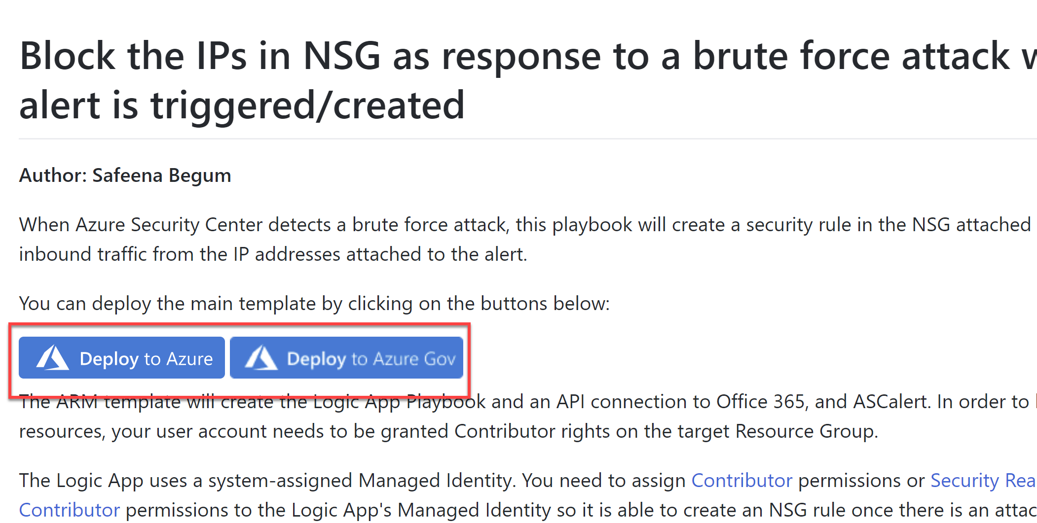 Automation to Block Brute-force Attacked IP detected by Microsoft Defender  for Cloud - Microsoft Community Hub