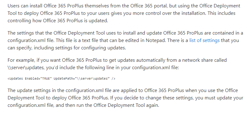 Use the Office Deployment Tool to configure update settings for Office 365 ProPlus.png