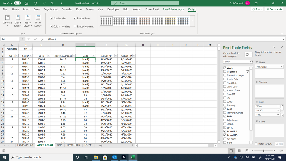How to remove (blank) from pivot table layout - Microsoft Community Hub