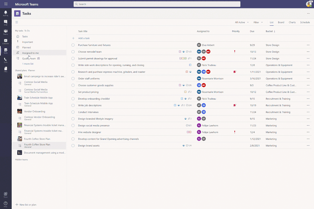 Tasks in Microsoft Teams is now generally available! Microsoft