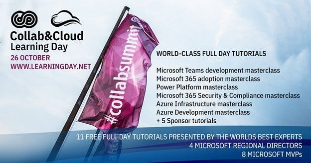 Join in the Collab & Cloud Learning Day filled with 11 world-class, full-day tutorials (workshops)