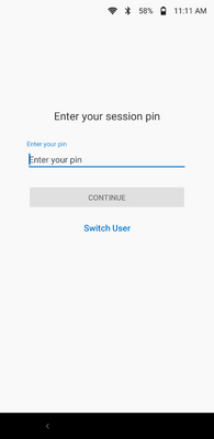 Fig 2. Enter session PIN