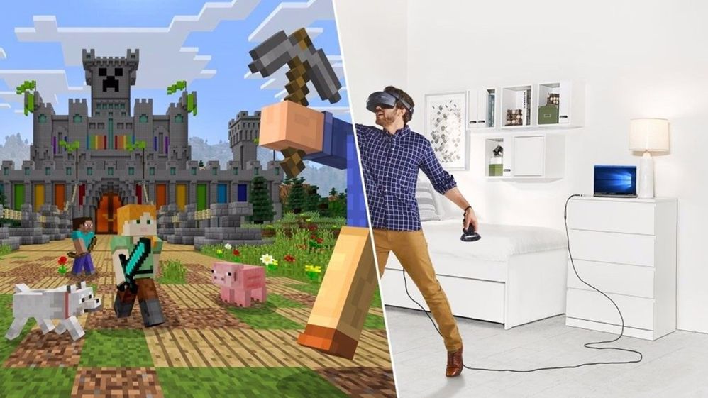 Minecraft's new RenderDragon engine is building its desktop VR support using OpenXR!