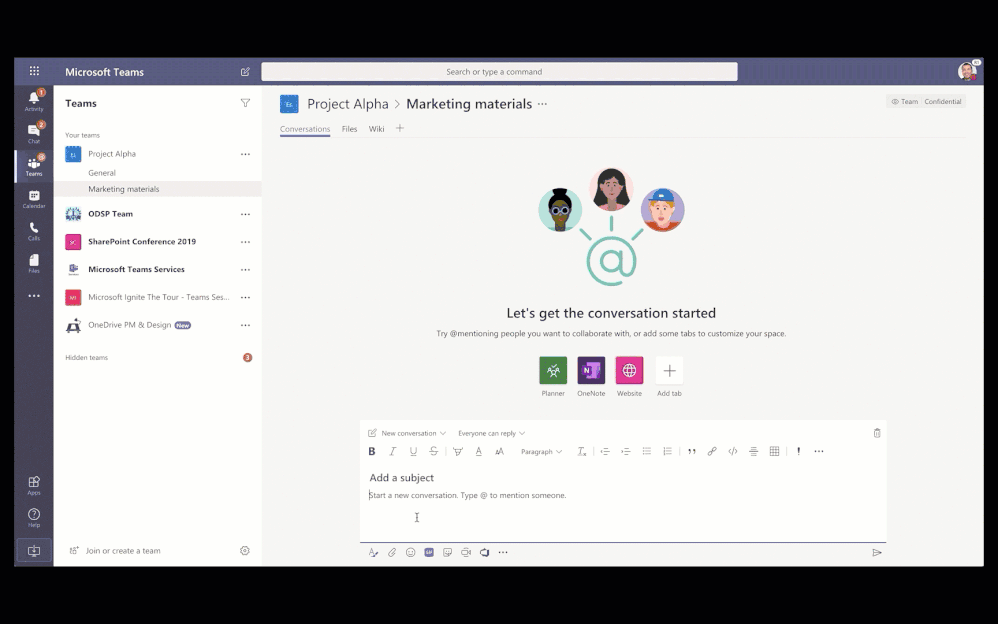 The new file sharing experience in Teams adheres to set policies and give people the flexibility to share the way they want to share.