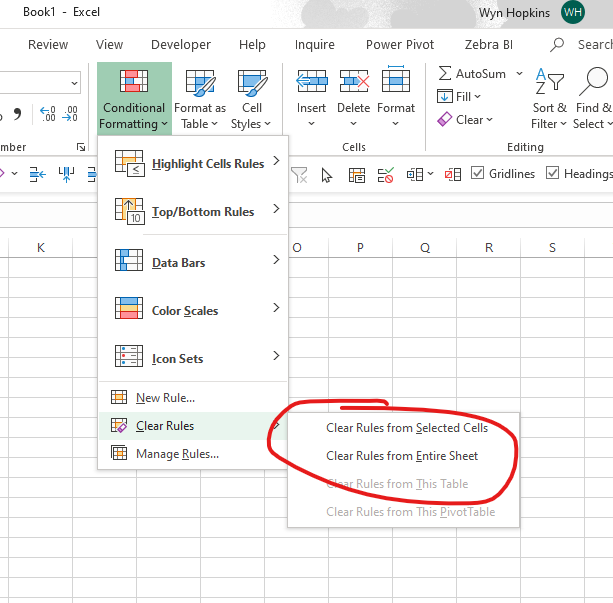 How to get rid of blue lines in excel - Microsoft Community Hub
