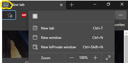 The old new tab logo shows up on the new tab, instead of the new fluent one