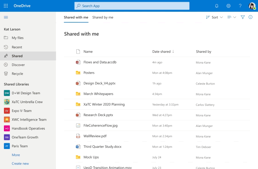 Add to OneDrive makes it easy to add a shortcut to the shared folders directly to our OneDrive