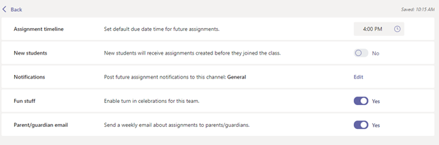 New Assignment Settings give educators more control.