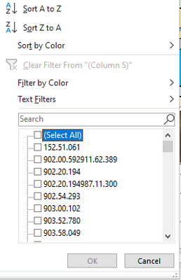 Please help: how to select multiple filter criteria in the filter drop-down  list (not select all)? - Microsoft Community Hub