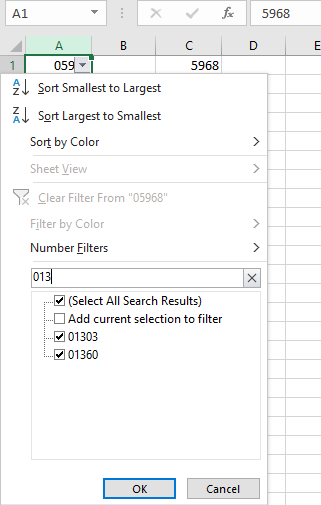 Please help: how to select multiple filter criteria in the filter drop-down  list (not select all)? - Microsoft Tech Community