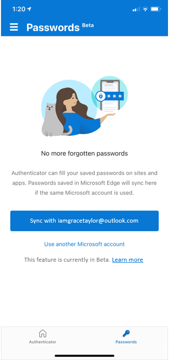 thumbnail image 4 of blog post titled 

							Securely manage and autofill passwords across all your mobile devices with Microsoft Authenticator

