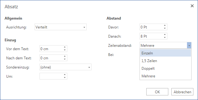 Word Online Paragraph settings dialog for German and English - Microsoft  Community Hub