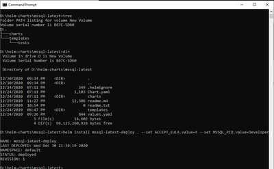 Deploy SQL Server on Azure Kubernetes Service cluster via Helm Charts - on  a windows client machine! - Microsoft Community Hub
