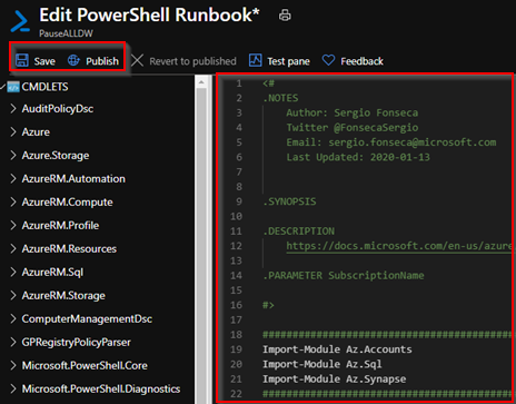2021-01-16 17_20_04-Edit PowerShell Runbook_ - Microsoft Azure and 7 more pages - Work - Microsoft​ .png