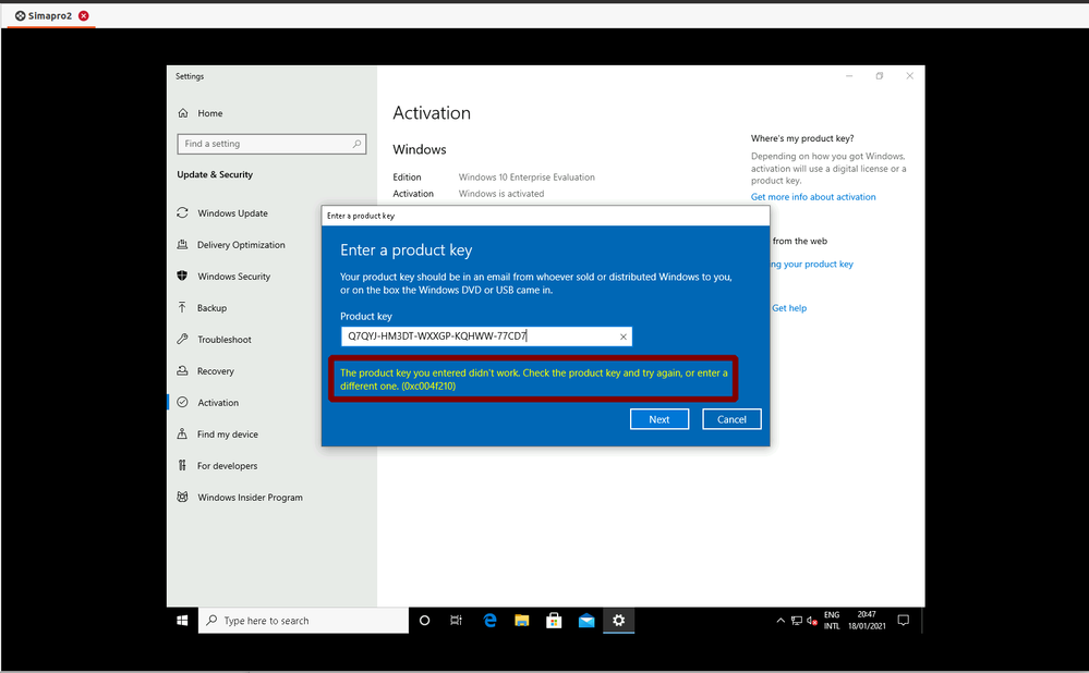 How To Activate Windows 10 Enterprise Evaluation With Mak License Microsoft Tech Community