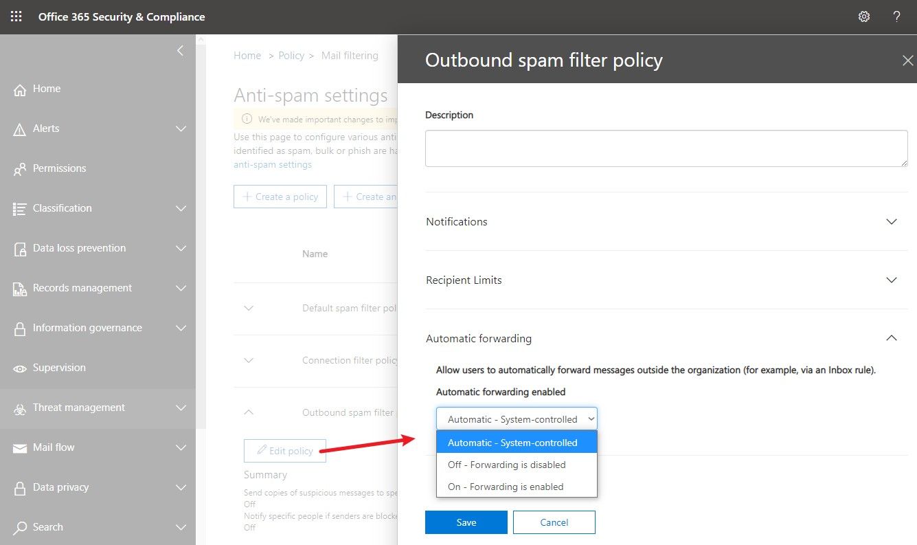 All you need to know about automatic email forwarding in Exchange Online -  Microsoft Tech Community