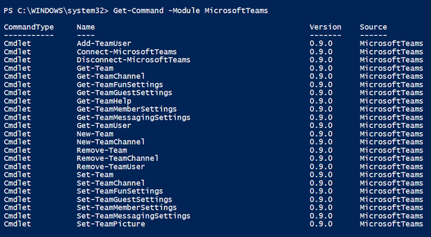 Manage Microsoft Team with PowerShell