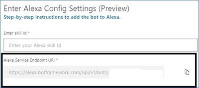 Alexa config settings in Azure bot service.jpg