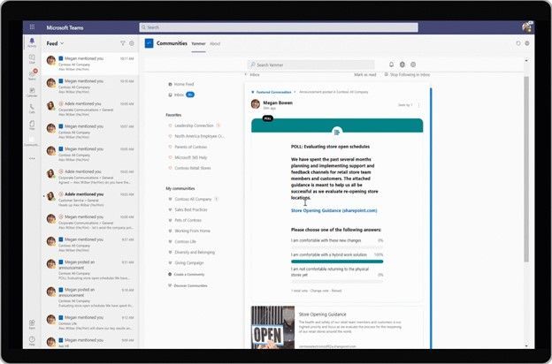 Stay up to date with notifications coming from your Yammer communities while in Teams.