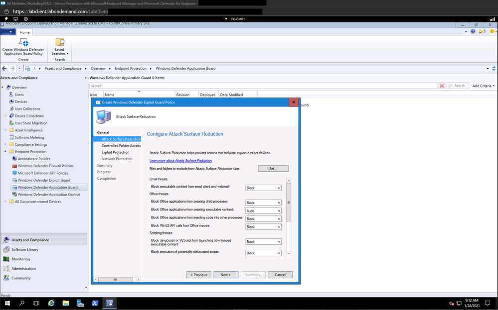 Configuring Attack Surface Reduction Rules