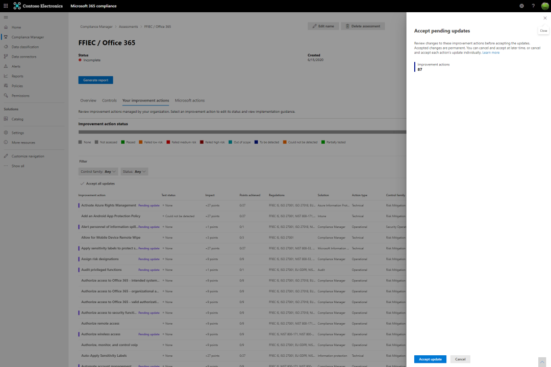 Announcing New Assessment Templates And Enhanced Capabilities In Compliance Manager Microsoft 7412