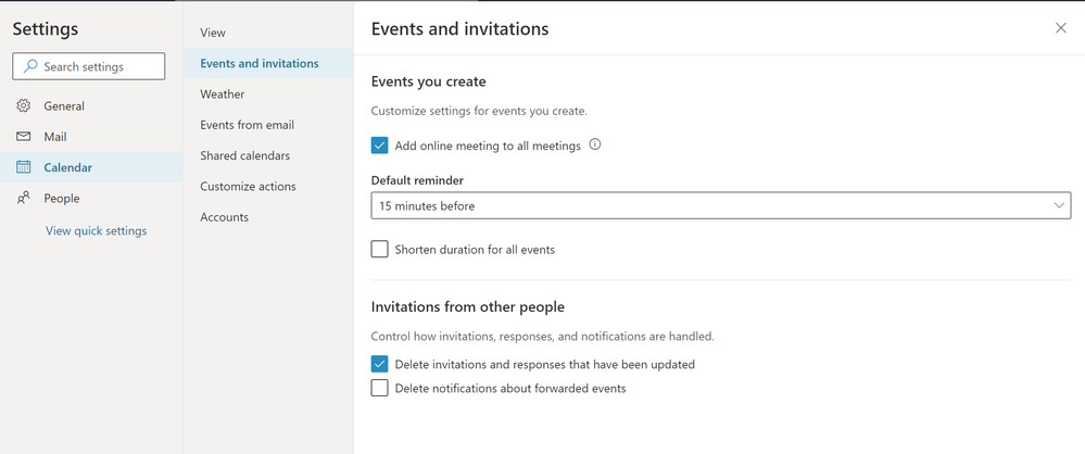  calendar default meeting length to 15 min - Microsoft  Community Hub
